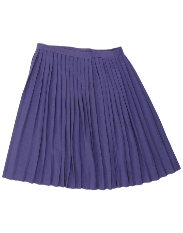 Vintage Womens Pleated Skirt W32 Large  Purple