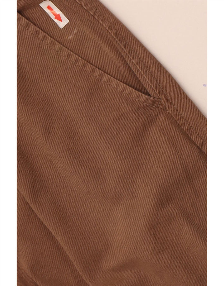 Marks & Spencer Mens Regular Fit Chino Trousers W36 L29 Brown Cotton