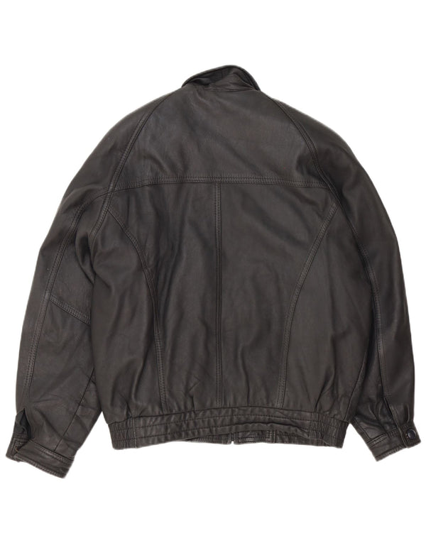 Fatigue Veste en cuir pour homme UK 40 Large Noir