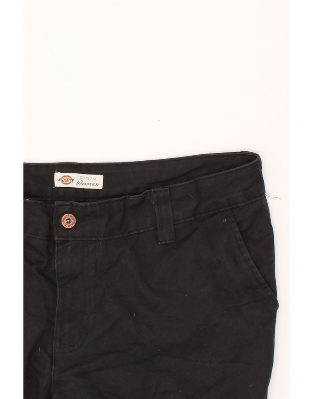 DICKIES Womens Straight Cargo Trousers W36 L32 Black Cotton Vintage Dickies and Second-Hand Dickies from Messina Hembry 