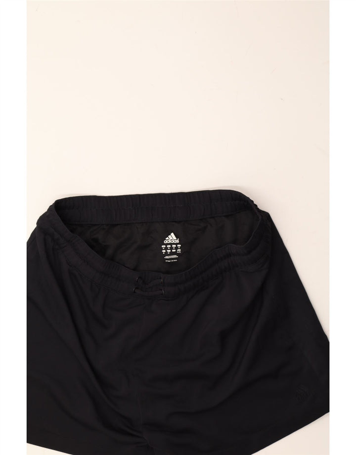 ADIDAS Womens Sport Shorts UK 22 3XL Black Polyester Vintage Adidas and Second-Hand Adidas from Messina Hembry 