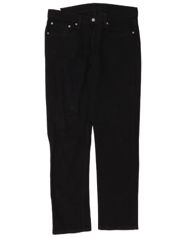 Мужские прямые джинсы Levi's 514 W34 L32, черный хлопок