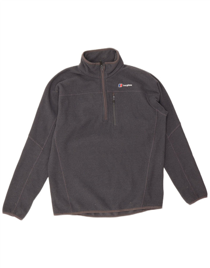 Berghaus Mens Zip Neck Fleece Jumper Medium Grey Polyester