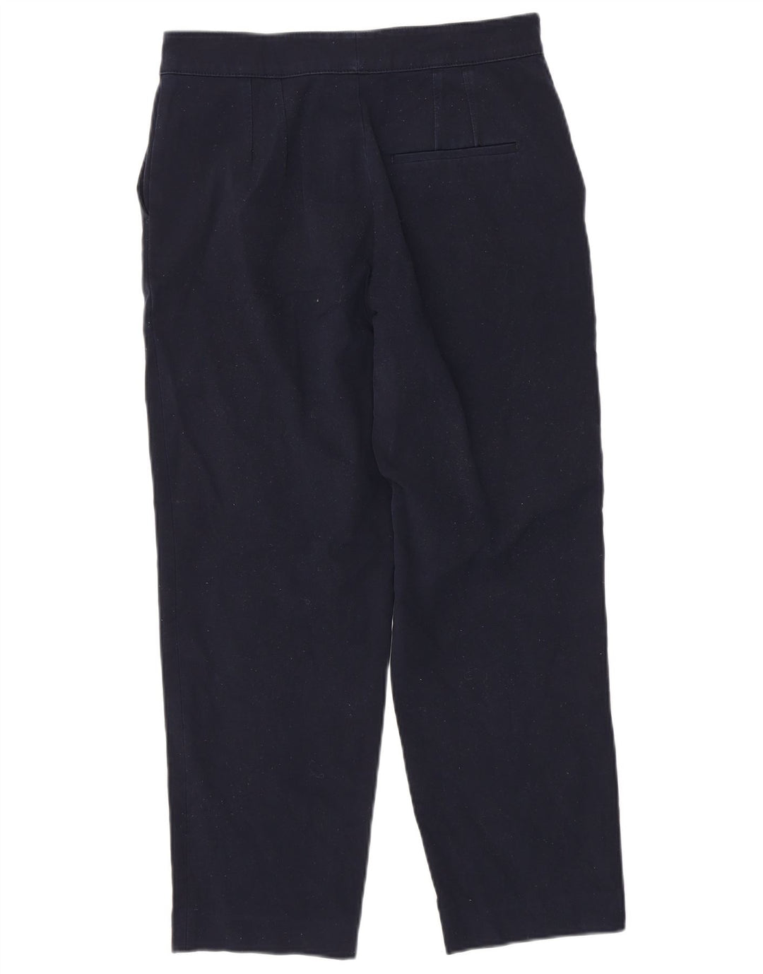 Massimo Dutti Dame Cropped Trousers EU 40 Medium W30 L26 Navy Blue