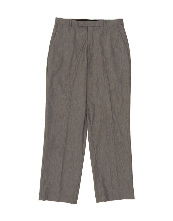 CALVIN KLEIN Womens Straight Suit Trousers W30 L30  Grey Polyester Vintage Calvin Klein and Second-Hand Calvin Klein from Messina Hembry 