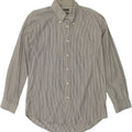 DACK'S Mens Classic Classic Fit Shirt Large Grey Pinstripe | Vintage Dack's | Thrift | Second-Hand Dack's | Used Clothing | Messina Hembry 