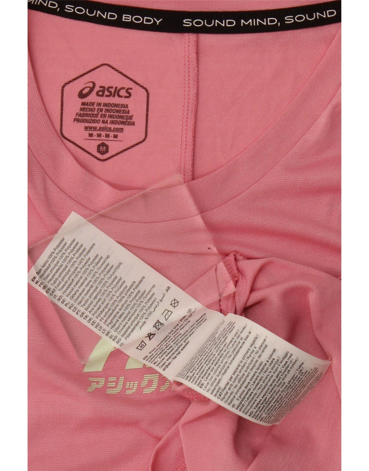 Asics Damen Graphic Vest Top UK 12 Mittelrosa Polyester