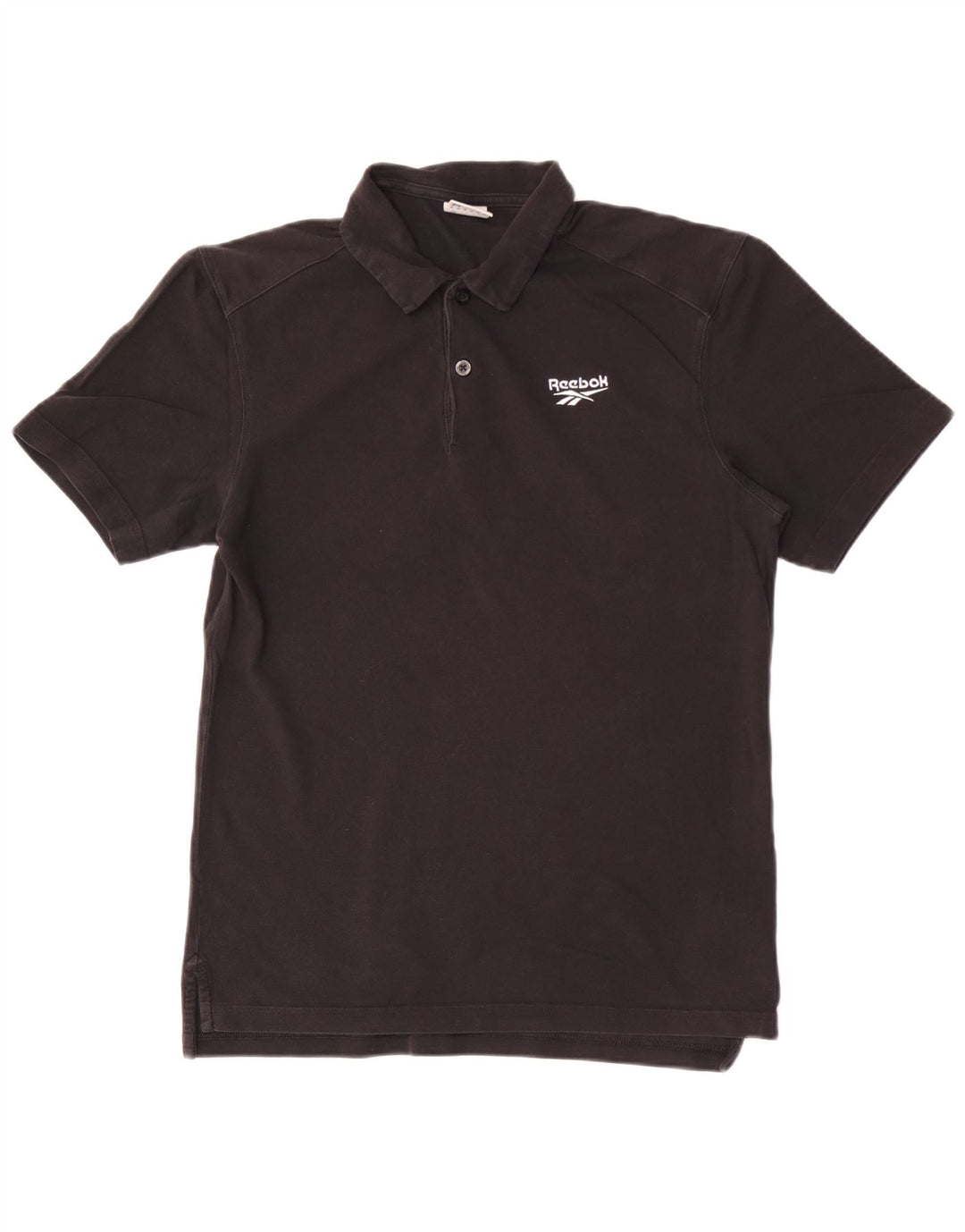 Reebok Mens Polo Shirt Medium Black Cotton