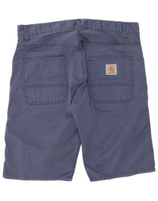 Pantaloncini casual da uomo Carhartt W32 cotone blu navy medio