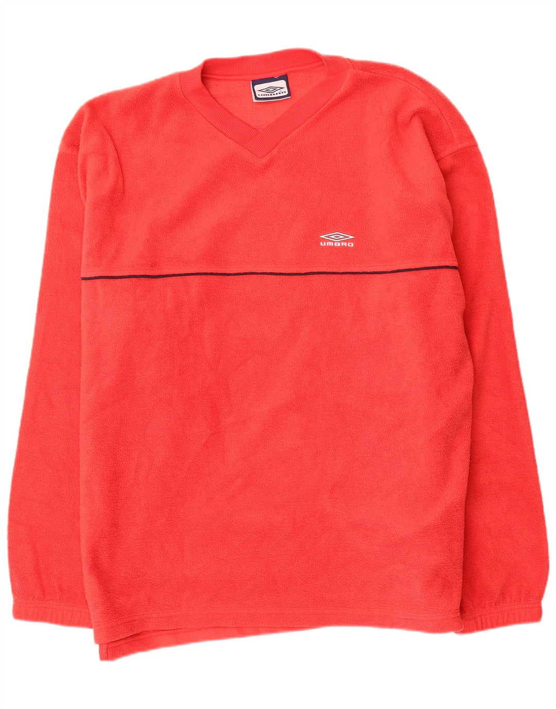 Umbro Mens Fleece Jumper 2XL Red Polyester