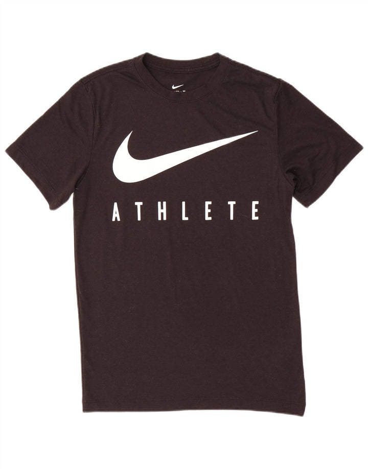 NIKE Mens Dri Fit Graphic T-Shirt Top XS Black Polyester