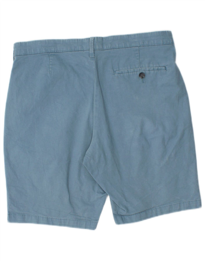 Marks & Spencer Herren Chinoshorts W32 mittelblaue Baumwolle
