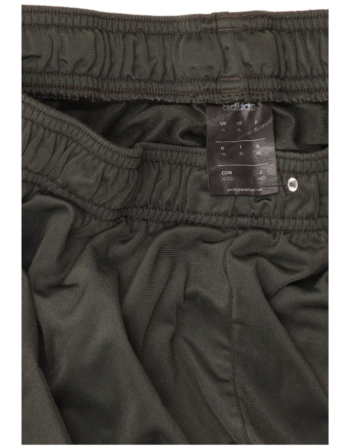 Adidas Mens Tracksuit Trousers Joggers XL Green Polyester