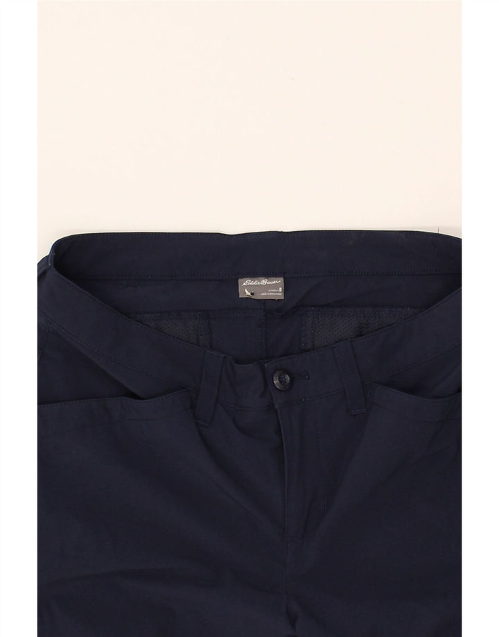 EDDIE BAUER Womens Cargo Capri Trousers US 8 Medium W30 L21 Navy Blue Vintage Eddie Bauer and Second-Hand Eddie Bauer from Messina Hembry 