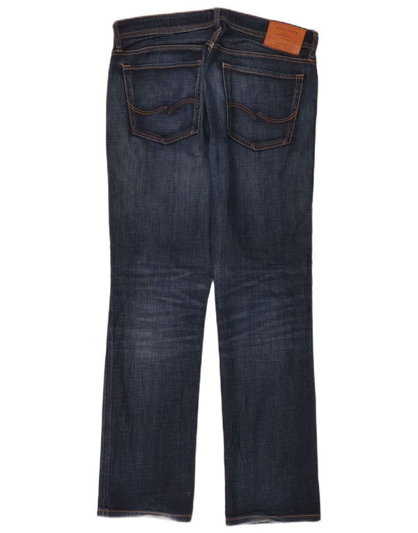 Мужские прямые джинсы Jack & Jones Clark стандартного кроя W31 L32, синий хлопок
