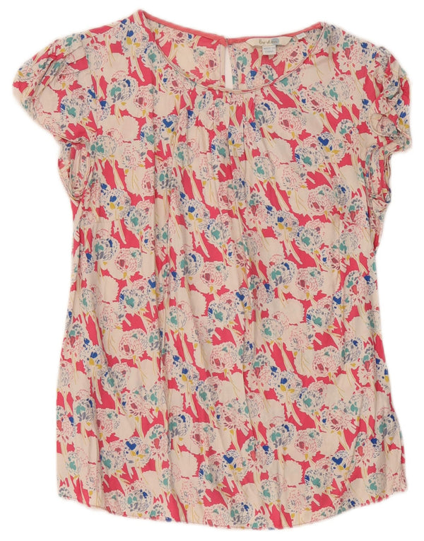 Boden Camicetta da donna Top UK 10 Piccola viscosa floreale multicolore