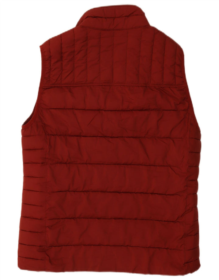 Joules Mens Padded Gilet UK 38 Medium Burgundy Polyester