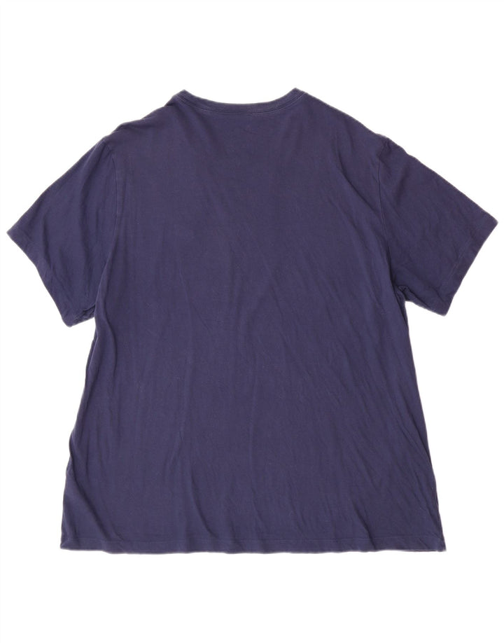 Nike Mens T-Shirt Top 2XL Navy Blue Cotton