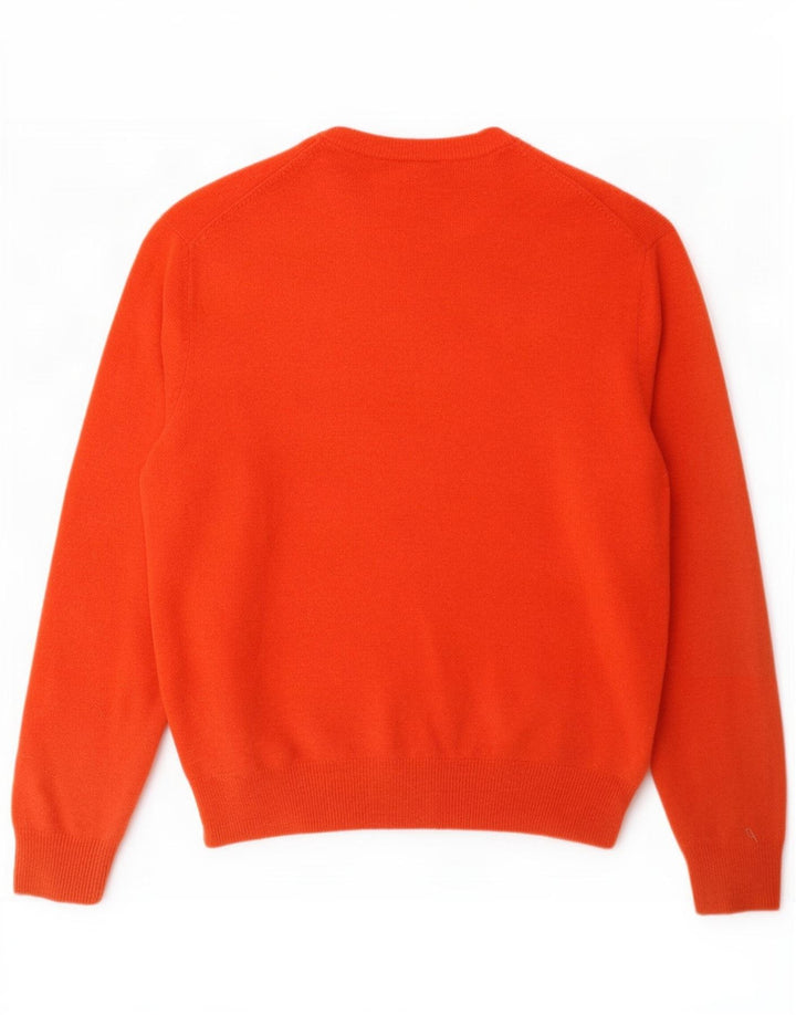 Polo Ralph Lauren Herren-Pullover mit Rundhalsausschnitt, mittelorange Wolle