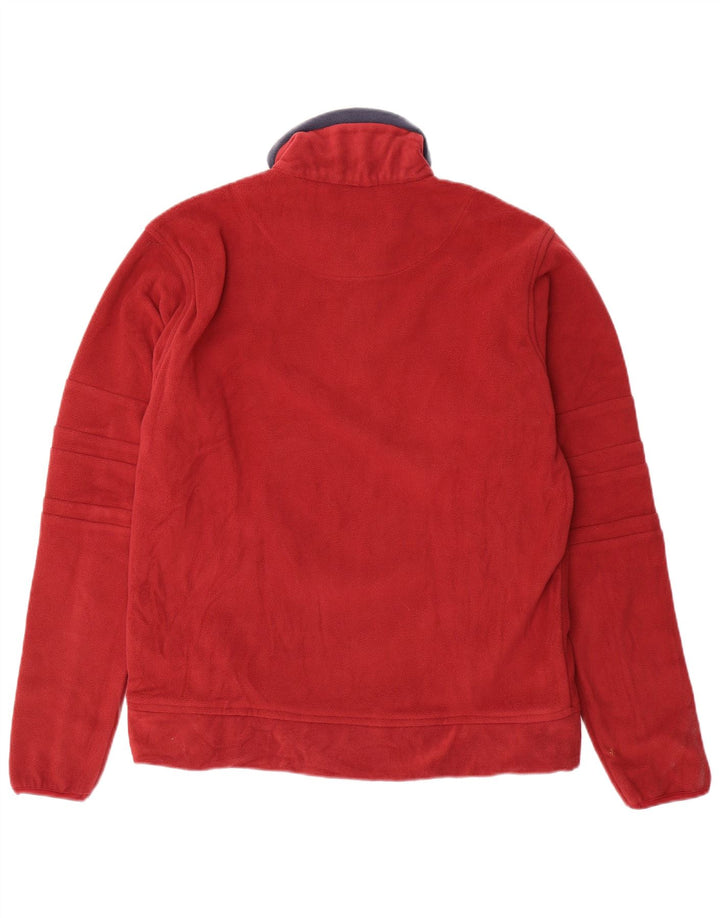 LOTTO Herren-Fleecepullover mit Reißverschluss am Hals, XL, rotes Polyester
