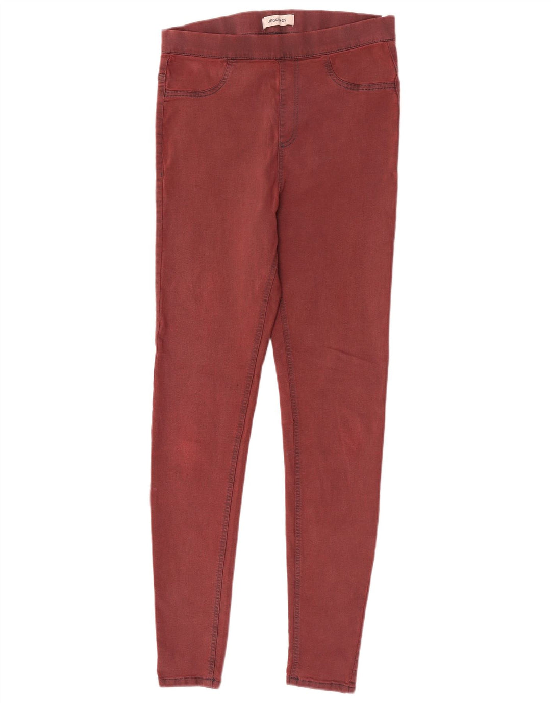 Marks & Spencer Womens Jegging Jeans UK 12 Medium W30 L30 Red Cotton