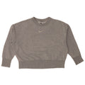 Felpa a pipistrello corta NIKE da donna oversize, maglione UK 6 XS grigio
