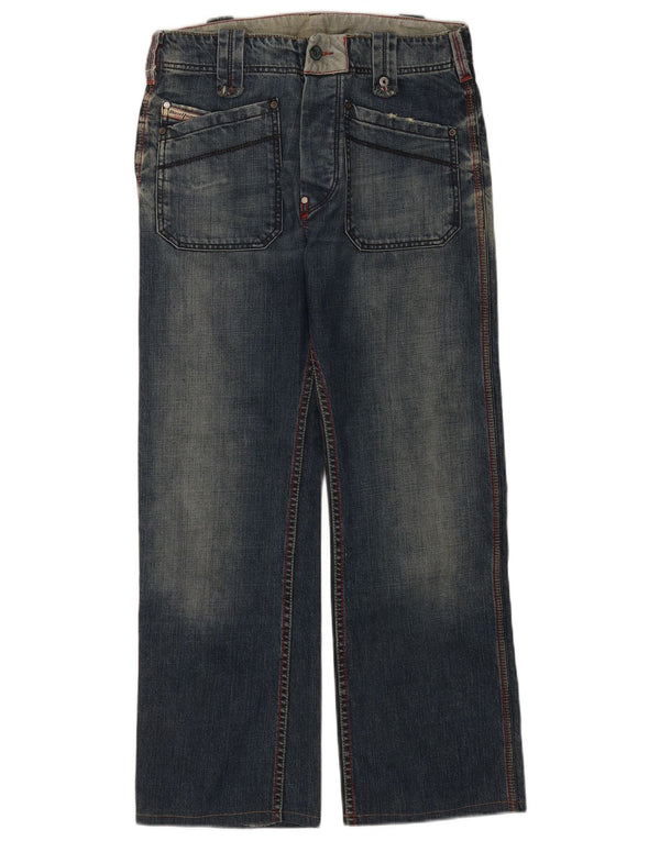 Diesel Womens Straight Jeans W29 L28 Blue Cotton