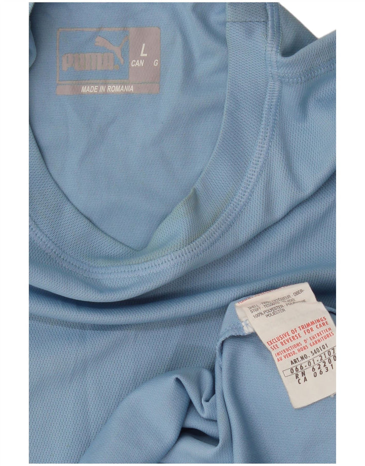 PUMA Herre T-Shirt Top Stor Blå Polyester