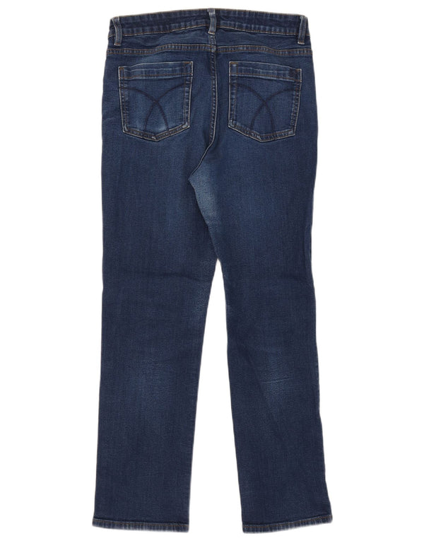 Crew Clothing Womens Straight Jeans UK 12 Medium W30 L26 Blue Cotton