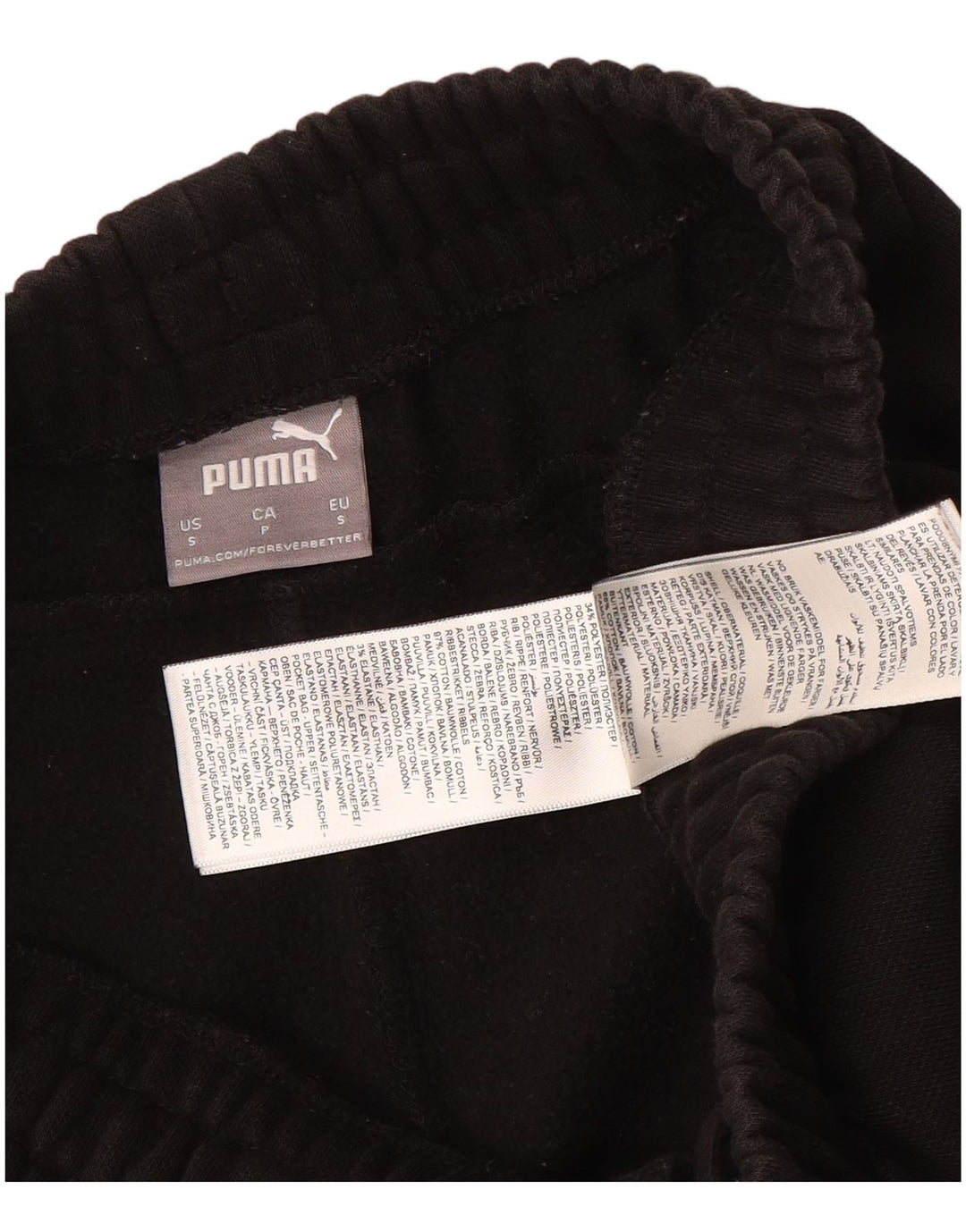 Puma Mens Tracksuit Trousers Joggers Small  Black Cotton