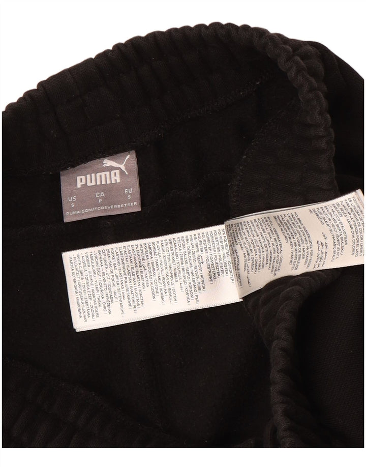 Puma Mens Tracksuit Trousers Joggers Small  Black Cotton