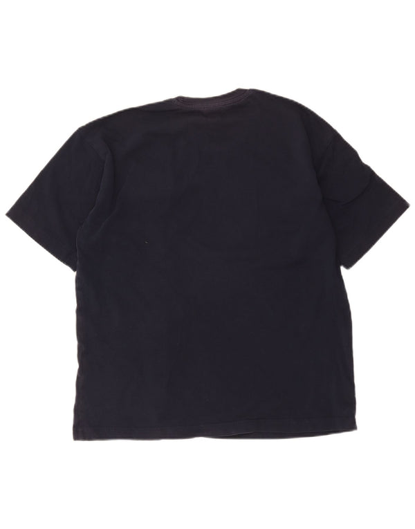 Champion T-shirt graphique surdimensionné pour femme UK 6 XS Bleu marine