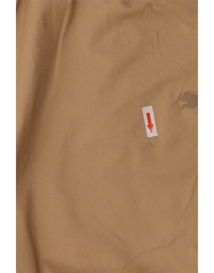 Puma Mens Regular Trousers XL W38 L28 Khaki Cotton