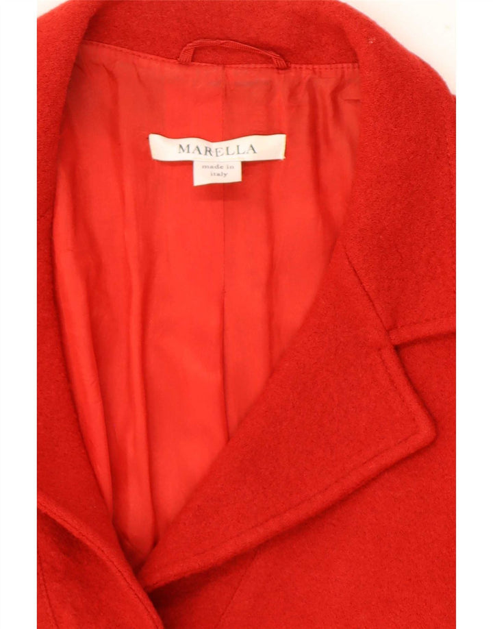 Marella Dame 2 Button Blazer Jacket UK 16 Large Red Wool