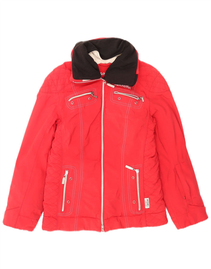 Giacca da sci da donna Schoffel UK 10 Small Red Colourblock in poliammide