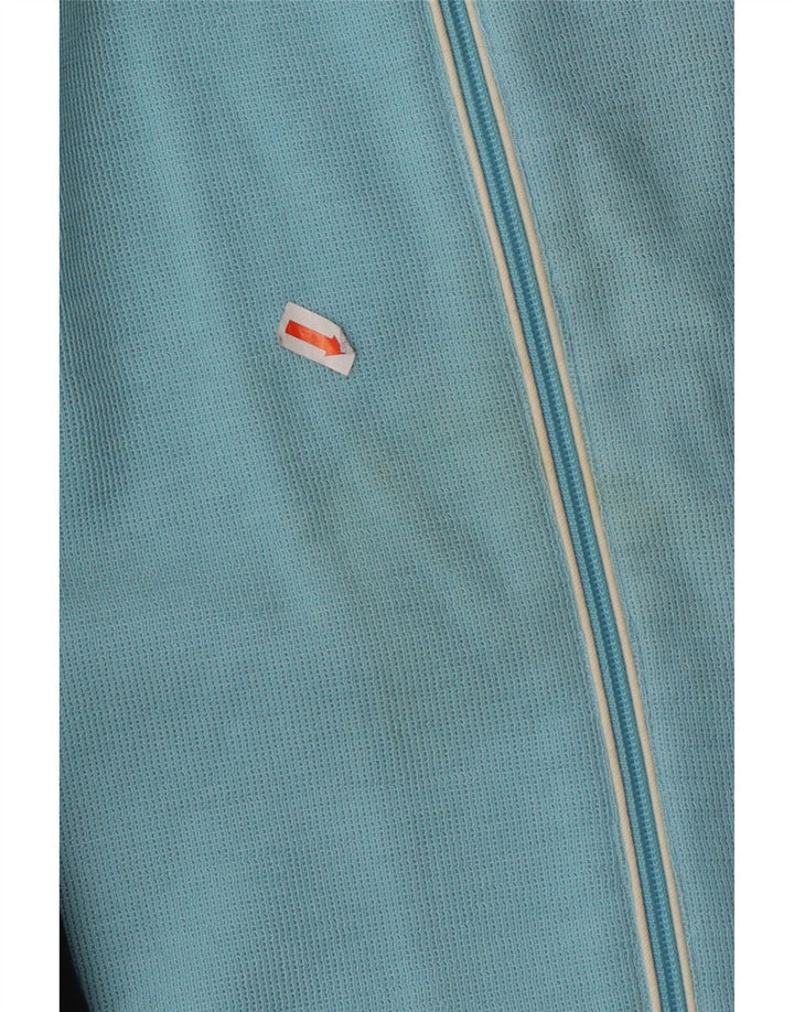 LOTTO Womens Tracksuit Top Jacket UK 14 Medium Blue Colourblock Cotton Vintage Lotto and Second-Hand Lotto from Messina Hembry 
