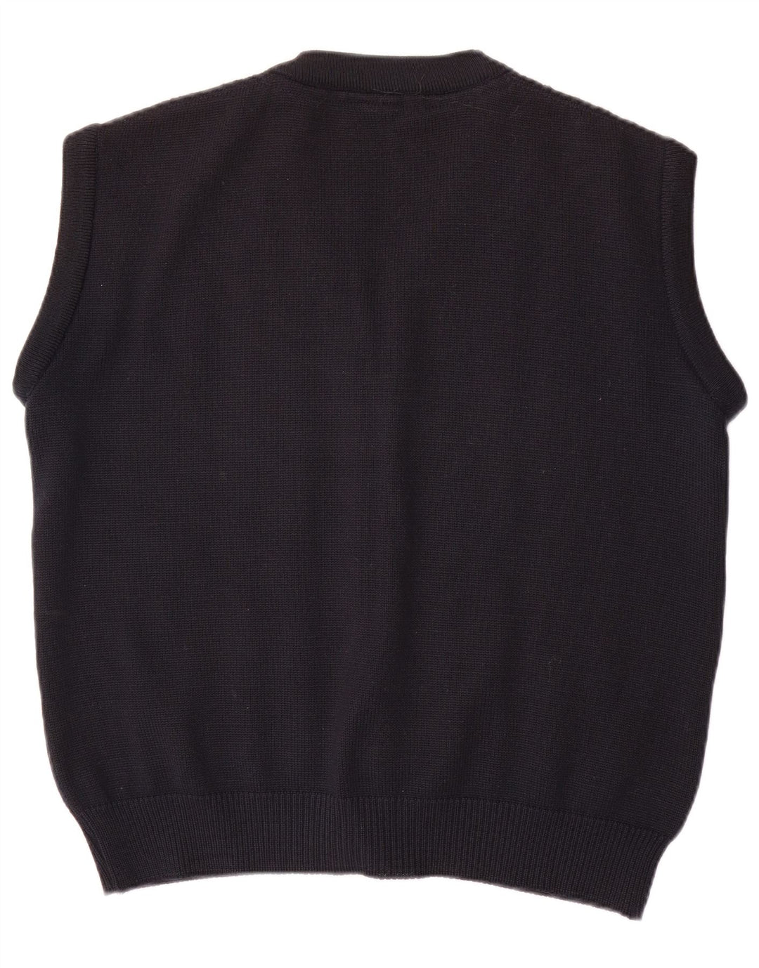 WESTBURY Mens Sleeveless Cardigan Sweater Medium Navy Blue