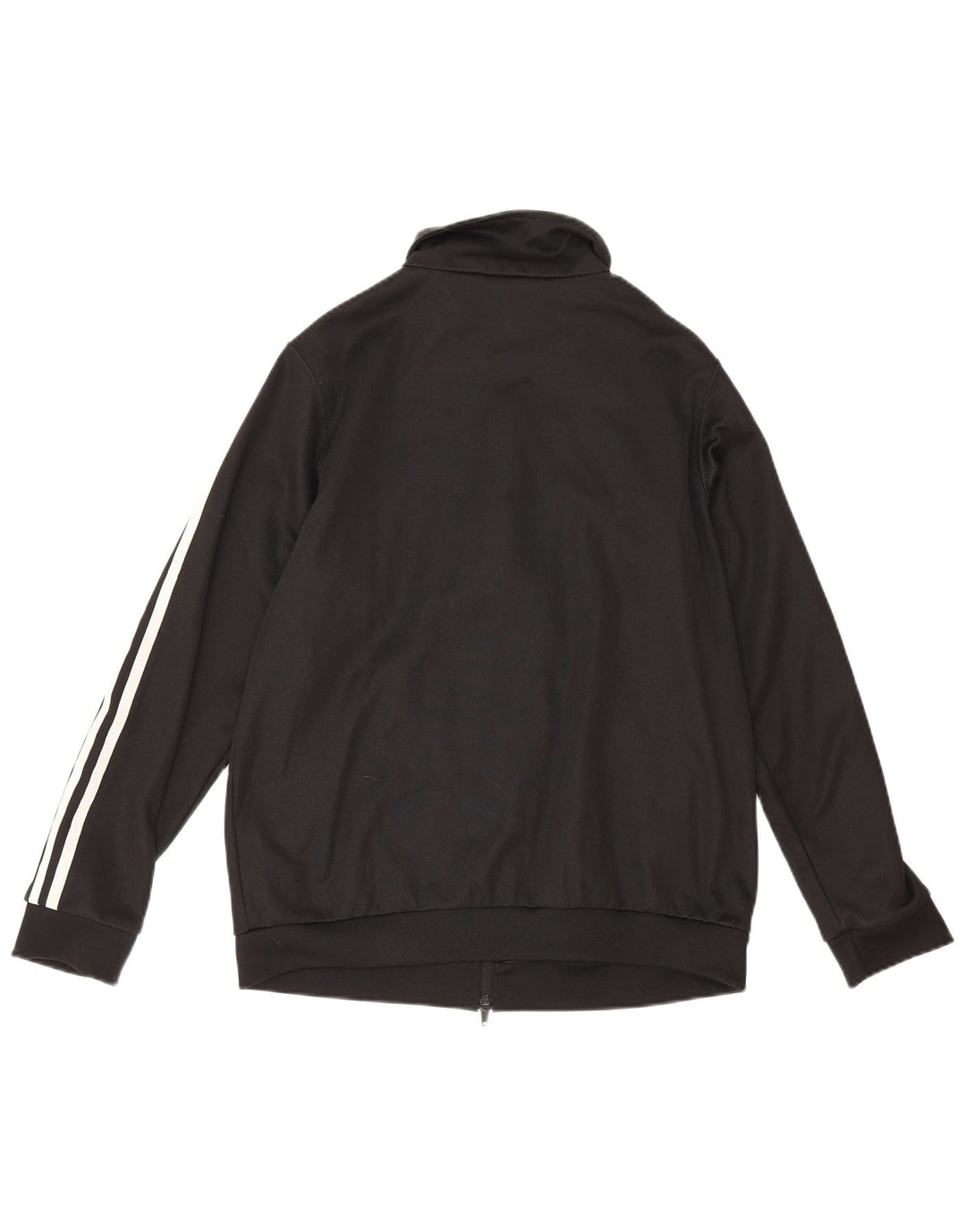 Adidas Damen Trainingsanzug Top Jacke UK 12 Medium Schwarz Baumwolle