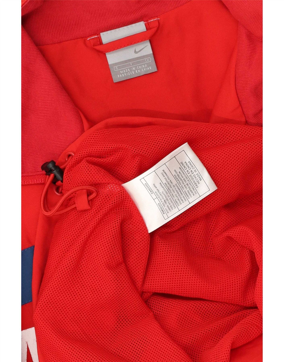 Nike Grafisk regnjakke til mænd UK 36 Small Red Colourblock Polyester