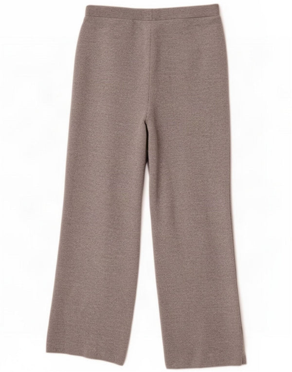 Zara Womens Wide Leg Trousers UK 12 Medium Grey