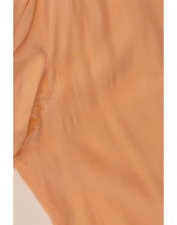 Vintage Womens Shirt Blouse IT 47 Large Orange