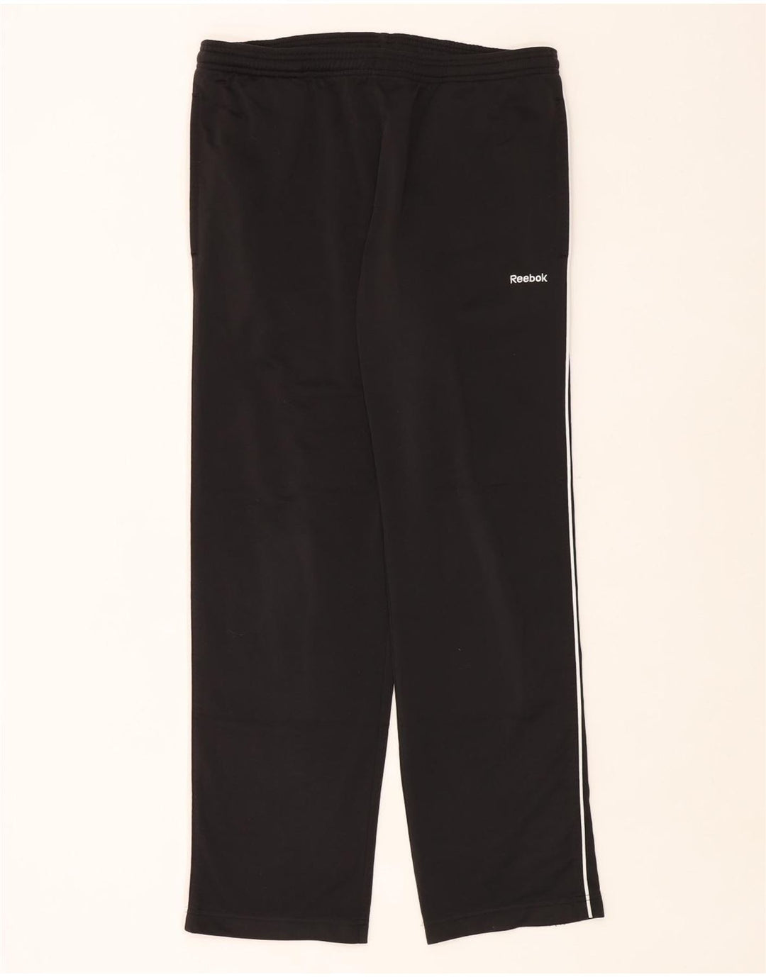 Reebok Mens Tracksuit Trousers Small  Black Polyester