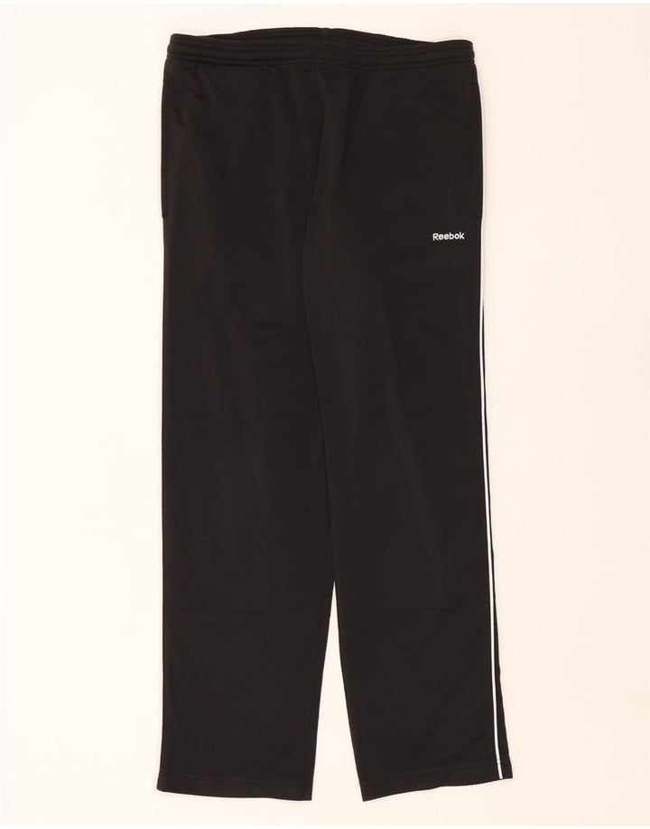 Reebok Mens Tracksuit Trousers Small  Black Polyester