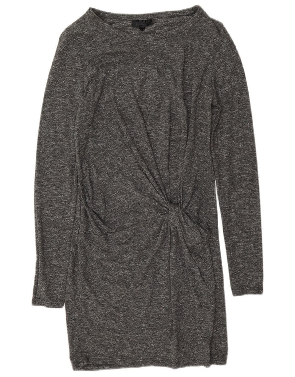 Γυναικείο μακρυμάνικο φόρεμα Topshop UK 8 Small Grey Flecked