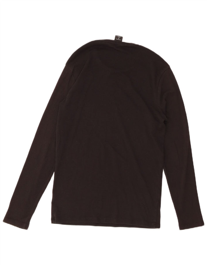 G-STAR Mens Top Long Sleeve Medium Black Cotton