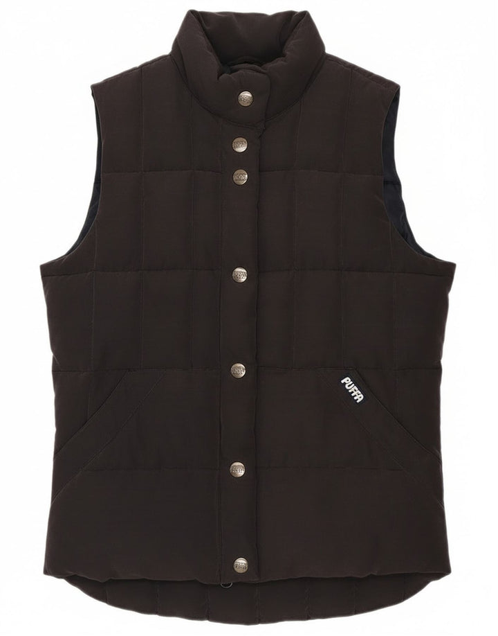 Puffa Womens Padded Gilet UK 6 XS Navy Blue Polyester