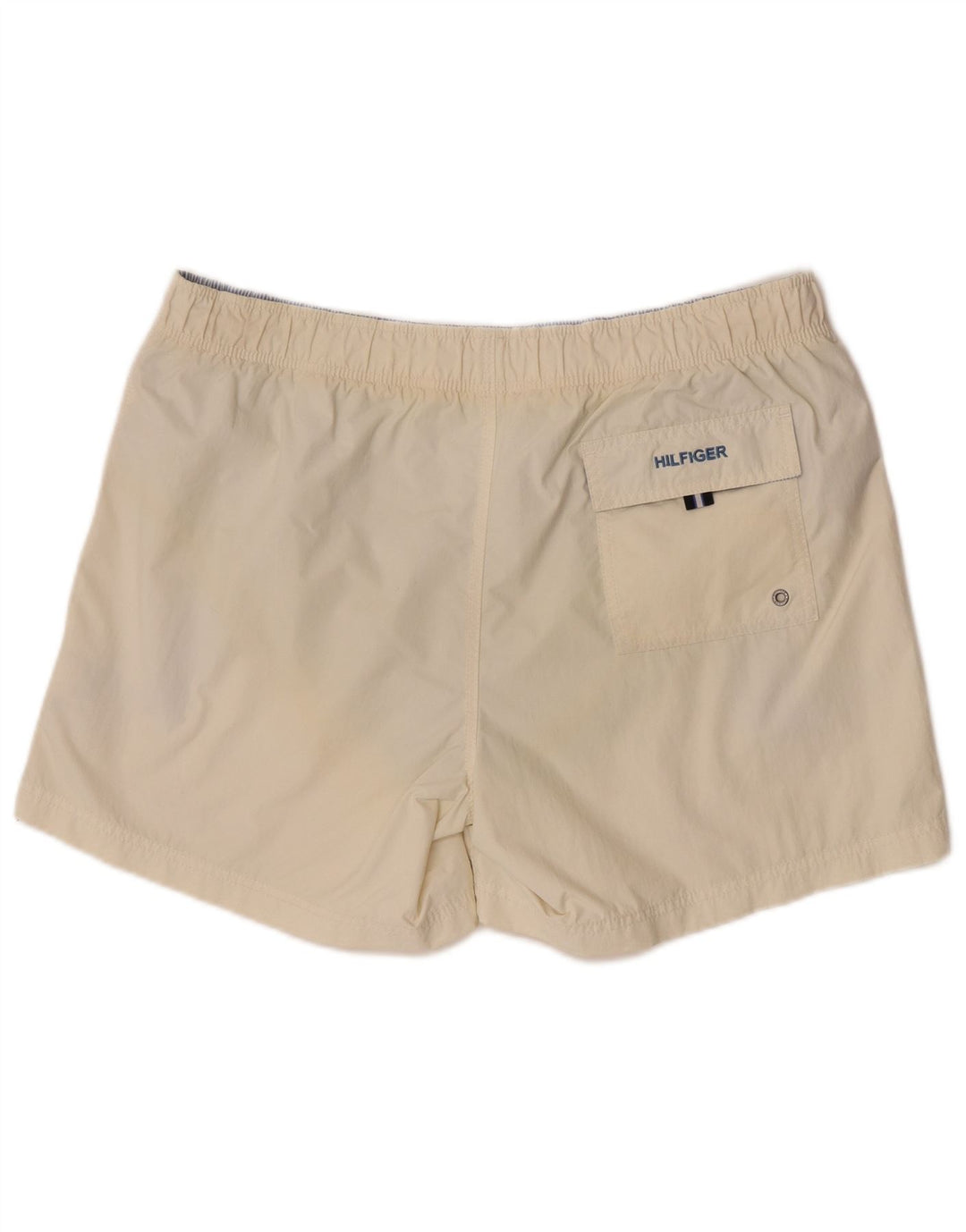 Tommy Hilfiger Badeshorts til mænd Large Off White Colourblock Polyester