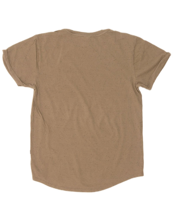 G-Star Hombre Camiseta Top Medium Khaki Moteado De Algodón