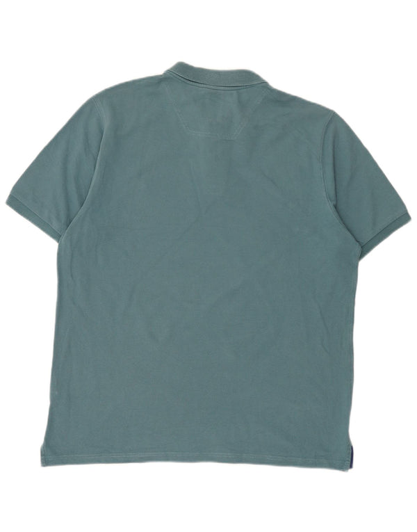 Joules Mens Classic Fit Polo Shirt Large Blue Cotton