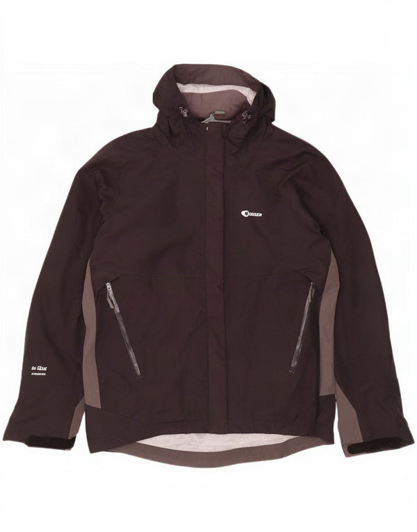 Nordsen Regnjakke med hætte til mænd UK 38 Medium Sort Colourblock Nylon